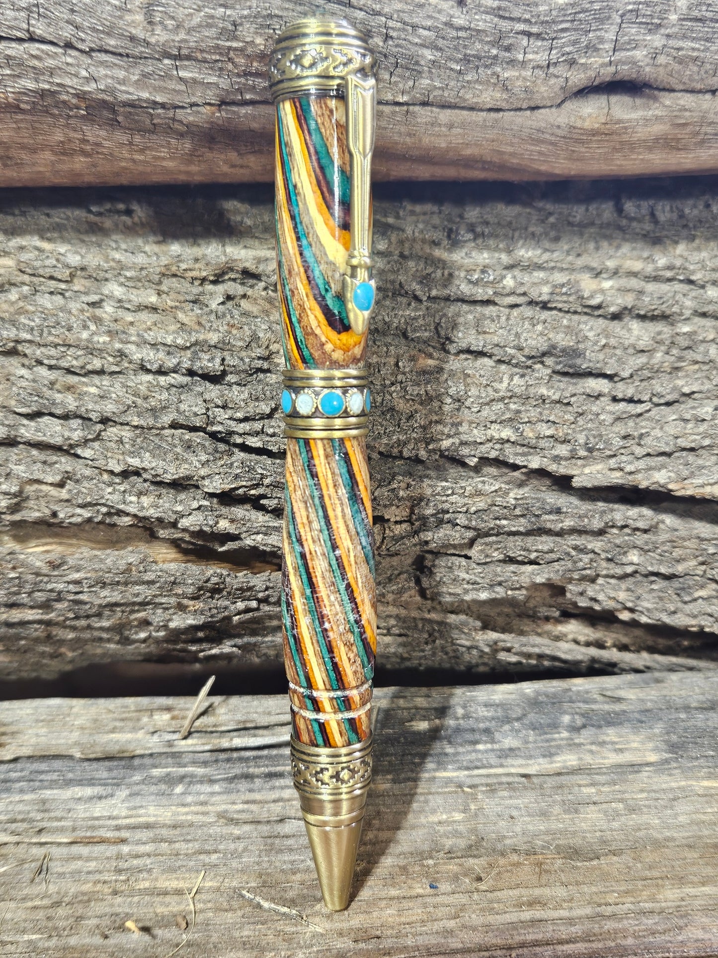 Southwest Pen with Stones in Southwest Wood