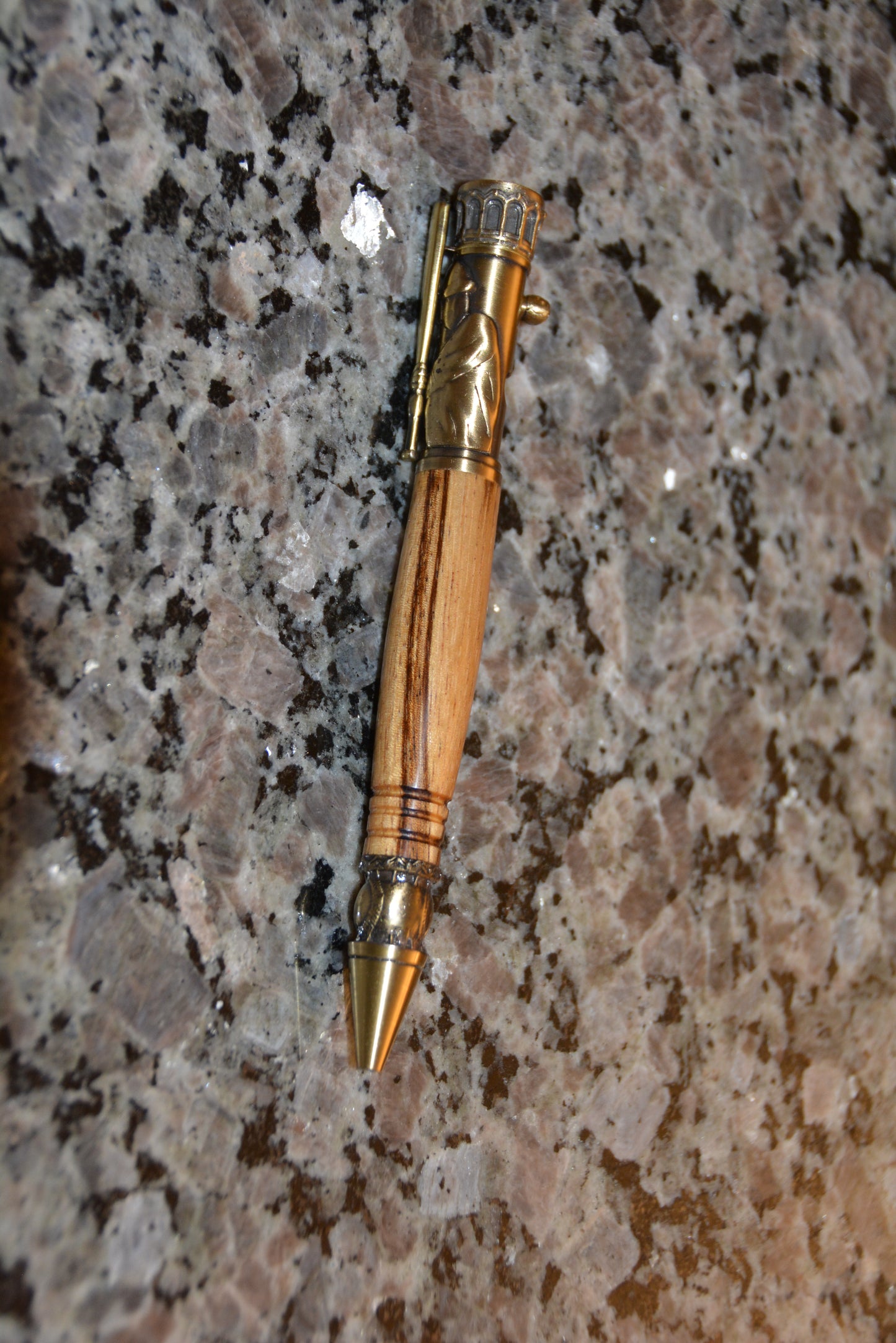 Baseball Pen in Zebra Wood