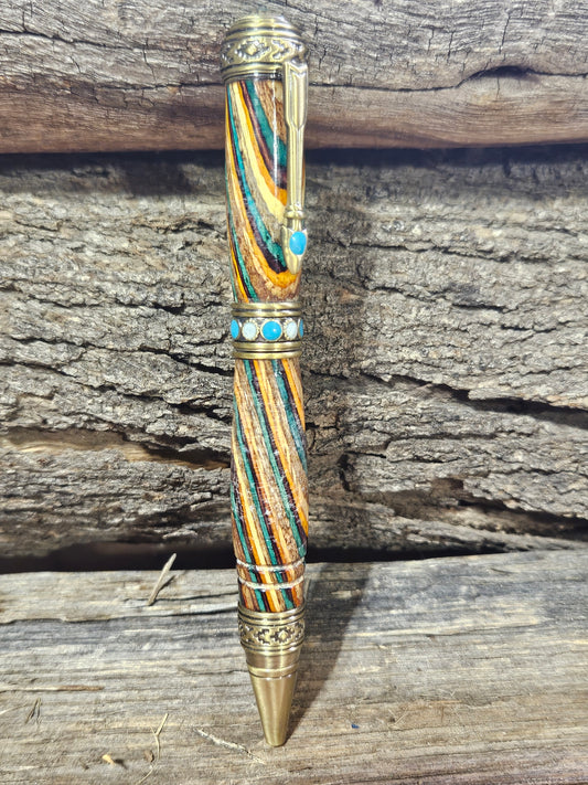 Southwest Pen with Stones in Southwest Wood