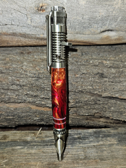 Motorcycle Pen in Alumilite
