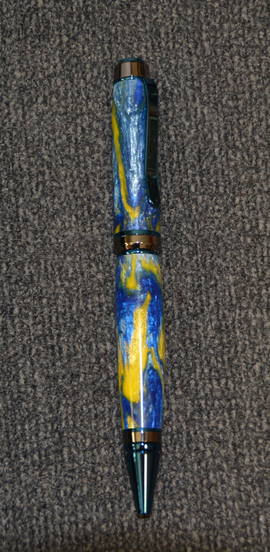 Blue Galaxy in Alumilite